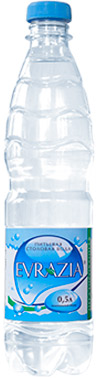 Негазированная столовая питьевая вода Евразия 0.5